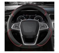 Steering Wheel Protectors Car Steering-Wheels Cover 38cm For EcoSport For Galaxy For S-Max F-Series For Focus 2 3.(Red D shape)