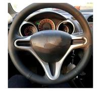 Steering Wheel Protectors Custom Car Steering Wheel Cover For Fit For City 2009-2013 For Jazz 2009-2013 For Insight 2010-2014 Car Accessories(Green Thread)