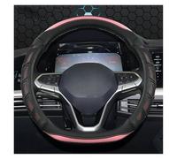 Steering Wheel Protectors D Shape Car Steering Wheel Cover For VW For Sharan For Passat For Caddy For Touran For Tiguan 2015-2021(Pink)