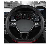 Steering Wheel Protectors D Shape Car Steering Wheel Cover For VW For Sharan For Teramont For Atlas For T-Roc For T-cross 2017-2021 Wheel Cover(Black)