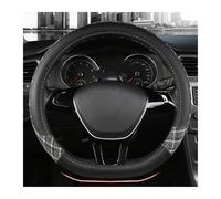 Steering Wheel Protectors D-Type Car Steering Wheel Cover Wrap For VW For Bora For Golf For Jetta For Atlas For Teramont(Black)