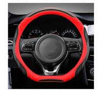 Steering Wheel Protectors D Type Stering Wheel Cover Wrap For Kia For Stinger For Soul 2018-2021 For Picanto For X-line For Morning(Red)