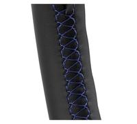 Steering Wheel Protectors DIY Hand-sewing Microfiber Leather Braid On The Steering Wheel Cover For POLO 6N2 For LUPO 2000 99A 2008 For GOLF MK4(Blue)