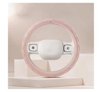 Steering Wheel Protectors Four season universal 38CM steering wheel cover, simple atmospheric anti slip and car handle gloves protective cover(Pink-O)