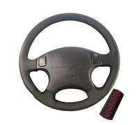 Steering Wheel Protectors Hand Sewing Car Steering Wheel Cover Microfiber Leather For CRV For CR-V For Accord 6 For Odyssey For Prelude(Red)