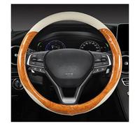Steering Wheel Protectors Mahogany Wood Grain Car Steering Wheel Cover For Civic 2015-2021 For CRV XRV For ACCORD 2016~2019 2021 10th(Beige)
