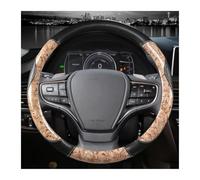 Steering Wheel Protectors Mahogany Wood Grain Car Steering Wheel Cover For Lexus is250 RX350 is350 GX460 is300 ES350 RC LS NX CT200h(Beige)