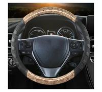Steering Wheel Protectors Mahogany Wood Grain Car Steering Wheel Cover For Toyota E'Z For RAV4 2013-2019 For Corolla 2013-2017(Beige)