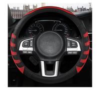 Steering Wheel Protectors PU Leather 38cm Car Steering Wheel Cover Anti-slip For Subaru For Forester For Legacy XV For BRZ WRX Auto Accessories.(Red)