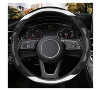 Steering Wheel Protectors PU Leather Car Steering-Wheels Cover 38cm 15" Non Slip For A1 A2 A3 A4 A5 A6 A7 A8l Q2 Q3 Q5 Q7 S1 S2 S3 Auto Wheel Cover(WHITE D)