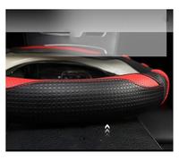 Steering Wheel Protectors PU Leather Car Steering-Wheels Cover 38cm 15" Non Slip For A1 A2 A3 A4 A5 A6 A7 A8l Q2 Q3 Q5 Q7 S1 S2 S3 Auto Wheel Cover(WHITE O)