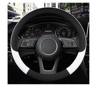 Steering Wheel Protectors PU Leather Sport Car Steering Wheel Cover Non-slip for A1 8X A2 A3 A4 A5 A6 for Avant Auto Accessories Wheel Cover(WHITE O)