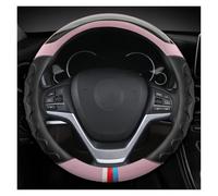 Steering Wheel Proter Car Steering Wheel Cover Carbon Fibre 38cm For X1 X2 X3 X4 X5 X6 X7 For E36 E39 E46 E53 E60 E63 E82 E87 E90 E91 Auto Accessories Car Wheel Cover(PINK)
