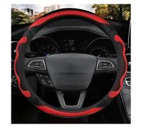 Steering Wheel Proter Car Steering-wheels Cover 37 38cm For EcoSport For Escape For Kuga For Expedition EL For Max For Explorer For Galaxy Car Wheel Cover(RED O)
