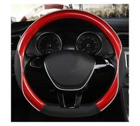 Steering Wheel Proter D Shape Car Steering Wheel Cover For Sharan For Passat For Caddy For Tiguan 2015-2021 For Teramont Car Wheel Cover(Red)