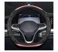 Steering Wheel Proter D Shape Car Steering Wheel Cover For VW For Sharan For Passat For Caddy For Touran For Tiguan 2015-2021 Car Wheel Cover(PINK)
