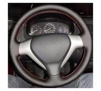 Steering Wheel Proter For City For Jazz For Fit 2007 2008 Car Interior Steering Wheel Perforated Microfiber Leather Cover Car Wheel Cover(WHITE)