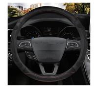 Steering Wheel Proter For Explorer For Galaxy For S-Max For F-Series For Focus Steering-wheels Cover 37 38cm Car Wheel Cover(BLACK O)