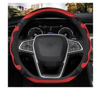 Steering Wheel Proter For Explorer For Galaxy For S-Max For F-Series For Focus Steering-wheels Cover 37 38cm Car Wheel Cover(RED D)