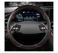 Steering Wheel Proter PU Leather Steering Wheel Cover For KIA K5 KX5 K2 For K3 GT Brand For Rio For Cerato For Sportage For Stinger EV6 GT-line 2021 2022 Car Wheel Cover(RED O)