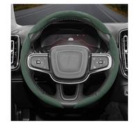 Steering Wheel Proter Suede Snap-on Steering Wheel Cover For Volvo V40 V70 C30 S60 S40 Ex30 Xc90 Xc60 Fh Xc70 S90 Xc40 Fm S80 V90 Car Wheel Cover(Green 3-P)