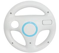Steering Wheel/Racing Wheel white compatible with Nintendo Wii and Wii U Remote (Mario Kart, racing games)