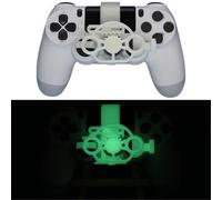 Steering Wheel Replacement for PS4 Controller Racing Games Mini Steering 3D printing Wheel Auxiliary Controller Game Joystick Simulator Gamepad (Luminous Green)