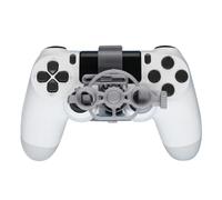 Steering Wheel Replacement for PS4 Controller Racing Games Mini Steering 3D printing Wheel Auxiliary Controller Game Joystick Simulator Gamepad (Silver)
