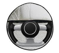Steering Wheel Shield - Reflective Aluminum Foil, Protection Shield | For Vehicle | Thermal Block Car Interior Cooling Layer, Tab Steering Wheel Protection System
