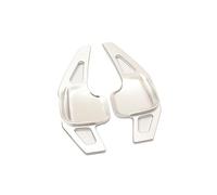 Steering Wheel Shift Extension For BMW For 4 Series 2013 2014 2015 2016 2017 2018 2019 2Pcs Car Steering Wheel Paddle Shifter Gear Shift Shifter Extension(Silver)