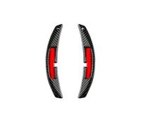 Steering Wheel Shift Paddle 2Pcs For 911 Panamera Cayenne 992 2021 Real Carbon Fiber Car Steering Wheel Shift Paddle Shifter Extension(Black)