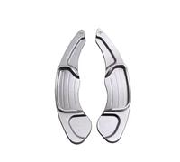 Steering Wheel Shift Paddle Compatible With Lincoln For MKZ 2013-2020 For MKS 2013 2014 2015 2016 Car Steering Wheel Paddle Shifter Extension Sticker Styling(Silver)
