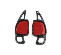 Steering Wheel Shift Paddle For A3 For A4 S4 For A5 S5 For A6 For A7 2Pcs Carbon Fiber Look Car Steering Wheel Shift Paddle Shifter Extension(Carbon Fiber Black)