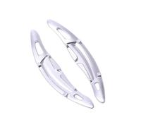 Steering Wheel Shift Paddle For Panamera For Cayenne For 92A For 911 2 Pcs Aluminum Car Steering Wheel Shift Paddle Extension(Silver)