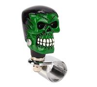 Steering Wheel Spinner Knob, Steering Wheel Knob Spinner, Universal Resin Metal Power Handle for Car Truck Tractor Boat (Black Green Face)