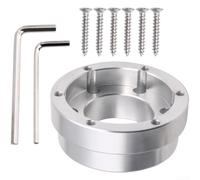 Steering Wheel Stand Adapter, 70 mm Height Adjustment, for Racing Simulation Setup, Ergonomic Driving Position, Stable Heavy-Duty Construction, Gaming Enthusiasts(Silver)