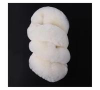 Steering Wheel Steering Wheel Protective Universal Winter Car Cover Fur Integrated Plush Warm Accessories(Creamy-white)