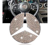 Steering Wheel Stickers 45 mm Bling Crystal for Mercedes Benz AMG Logo