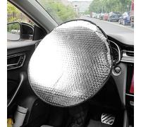 Steering Wheel Sun Shade Cover for Volvo C30 C40 C70 EX30 S40 S60 S80 S90 XC40 XC60 XC70 XC90 Rdesign Car Heat Reflector Insulated Sunshade Shield and Protective Steering Wheel Sunshades