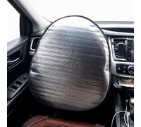 Steering Wheel Sun Shade for Ford Explorer EV 2025 2024 Steering Wheel Protector Heat Shield Reinforced Edges for Outdoor Parking UV Blocking 50x44cm