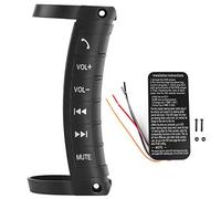 Steering Wheel Switch, Easy To Install Beautiful Remote Control Steering Wheel Button, Stable Performance for Your Car DVD Player Use All 2 Din Car DVD Players
