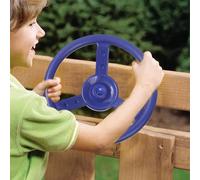 Steering Wheel Toy 100kg Weight Capacity Educational Playground Steering Wheel Pirate Ship for Backyard Treehouse Playground Jungle Gym,Blue,Climbing Frames