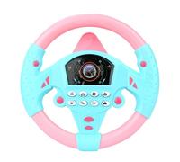 Steering Wheel Toy - Car Seat Steering Wheels | Auto Seat Interactive Driving Game Simulated Driving Controller | Early Education Sounding Toy | Fake Steering Wheel with