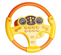 Steering Wheel Toy - Children's Steering Wheel Toys | Simulation Driving For Car Early Education | Rechargeable, Unlimited Left/Right Rotation | Pretend Play Learning Tool For Kids (Random Pattern)
