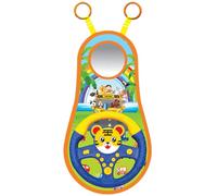 Steering Wheel Toy for Car Seat - 360-Degree Rotating Backseat Toy, Simulated Driving Controller | Carseat Steering Wheel with Music for Children, Kids, Travel, Road Trips, Family Car Adventures