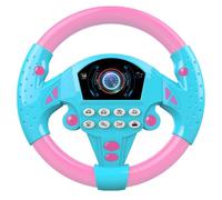 Steering Wheel Toy For Kids Car Seat With Sounds Lights Simulation Driving Passenger Pretend Play Toy Portable Removable Promotes Hand Eye Coordination Imagination For Children