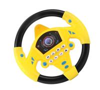 Steering Wheel Toy - Kids Driving Simulator Toy | Auto Seat Interactive Driving Game Simulated Driving Controller | Early Education Sounding Toy, Fake Steering Wheel with Suction Cup for Kids