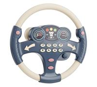 Steering Wheel Toy - Musical Driving Wheel With Sounds | Pretend Play Steering Stroller Attachment, Safe Learning Toy For Traffic Knowledge, Early Education, Travel Car Seat Play