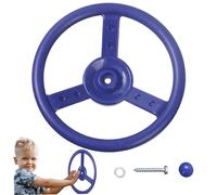 Steering Wheel Toy PP 100kg Weight Capacity Vibrant Color Educational Playground Steering Wheel Toy Steering Wheel Pirate Ship for Playground Jungle Gym (Blue), Playground Steering Wheel