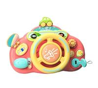 Steering Wheel Toy - Pretend Play Steering Wheel with Sounds & Light - Interactive Learning Toy, Kids Activity Board, Birthday Gift Education Game - for Kids Ages 3+